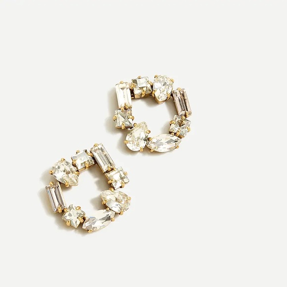 J. Crew Jewelry - J.crew crystal circle earrings